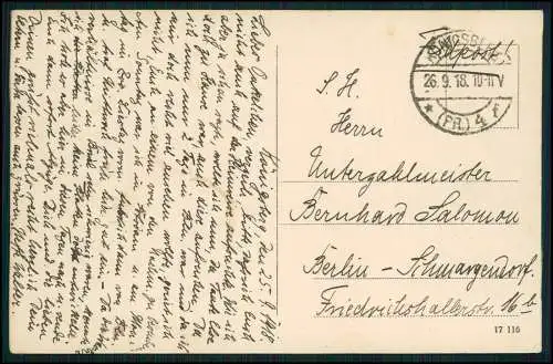 AK Kaliningrad Königsberg Ostpreußen Luisentheater 1918 Feldpost n. Berlin gel.