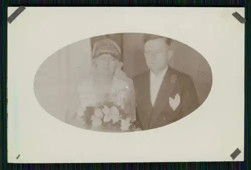 14x Foto Hochzeit 1925-35 Braut Bräutigam Feierlichkeit mit Gäste und vieles