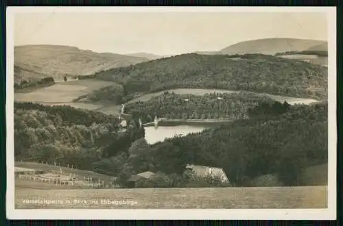 Foto AK Lüdenscheid Märkischer Kreis Versetalsperre Blick ins Ebbegebirge 1940