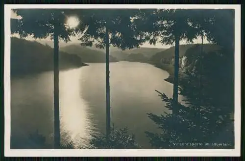 Foto AK Lüdenscheid im Märkischen Kreis, Versetalsperre Panorama Dämmerung 1940