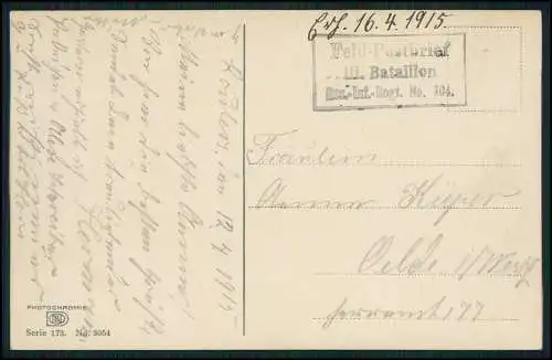 AK Waterland Holland Niederlande Broek Kühe beim Grasen 1915 Feldpost gelaufen