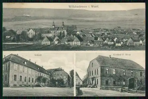 AK Ansichtskarte Willebadessen in Westfalen, Gasthof Risse uvm. 1917 gelaufen