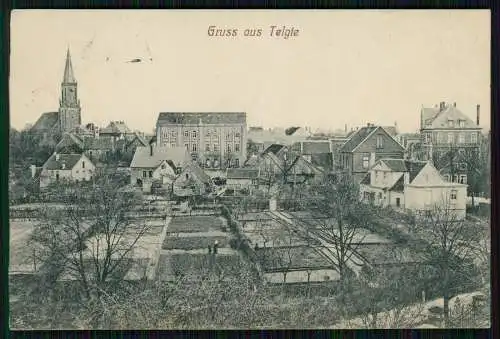 AK Telgte Nordrhein Westfalen Teil Ansicht mit Kirche und Synagoge 1917 gelaufen