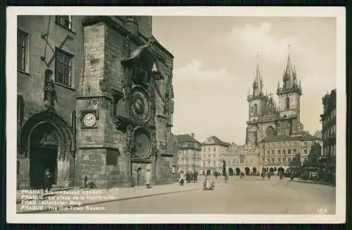 4x Foto AK alte Ansichtskarte Postkarte Praha Prag, diverse Ansichten um 1940