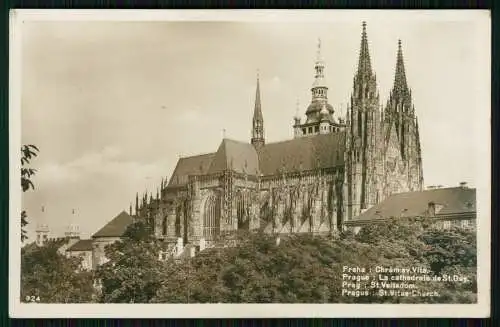 4x Foto AK alte Ansichtskarte Postkarte Praha Prag, diverse Ansichten um 1940