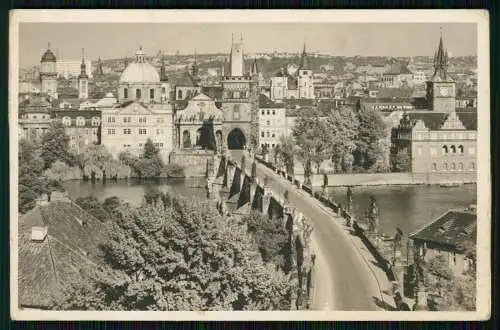 4x Foto AK alte Ansichtskarte Postkarte Praha Prag, diverse Ansichten um 1940