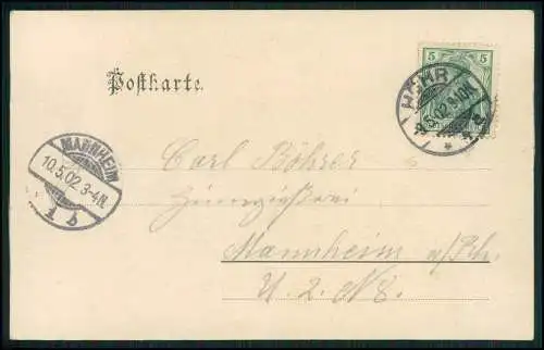 AK Gesang Humorist Harry Schilling 1902 gelaufen von Höhr-Grenzhausen