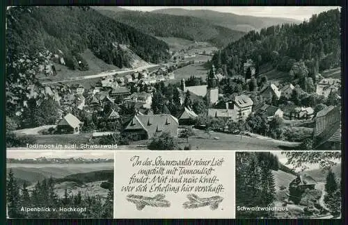 AK Todtmoos Schwarzwald Panorama Schwarzwaldhaus Alpenblick Hochkopf