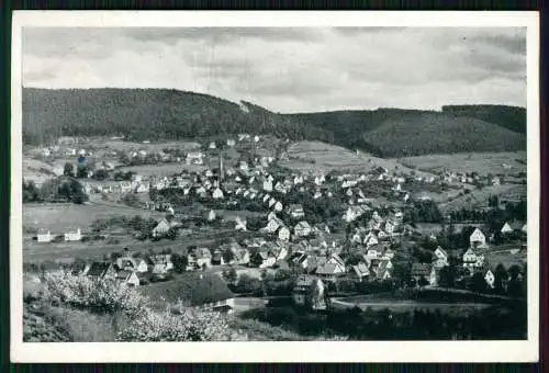 AK Baiersbronn im Schwarzwald Panorama vom Ort Karte gelaufen