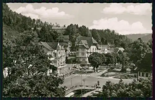 Foto AK Herrenalb im Schwarzwald Blick auf den Ort Teilansicht Karte gelaufen