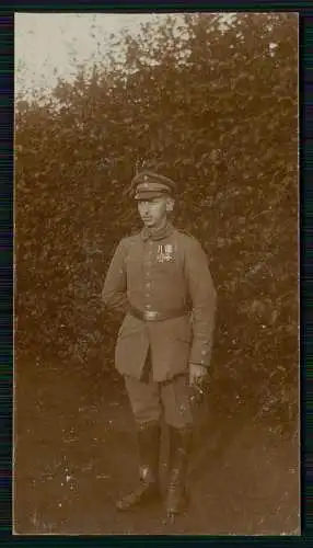 Foto 1. WK Soldat mit Orden Eisernes Kreuz u.a. 1917