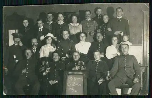 6x Foto AK Soldaten uvm. Berlin 1912-13