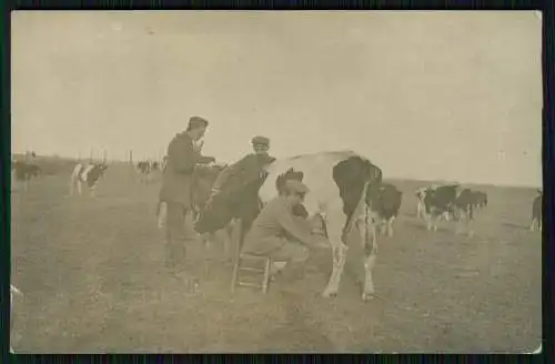 4x Foto AK Soldaten 1. WK im Einsatz Grenze Holland Deutschland uvm. 1915