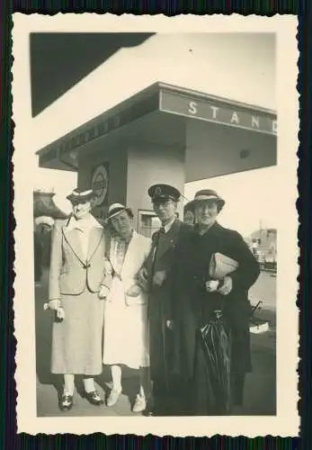 3x Foto Hamburg Poppenbüttel Wandsbek Bahnhof und Tankstelle Standard