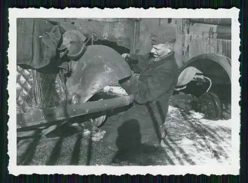 6x Foto Soldaten Wehrmacht Reparatur Werkstatt von Fahrzeuge LKW PKW Schweißen