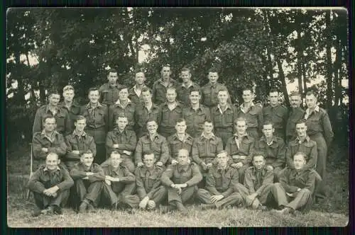 Foto AK Annaburg Sachsen-Anhalt Lr. Wittenberg Gruppe Soldaten der US Army 1945