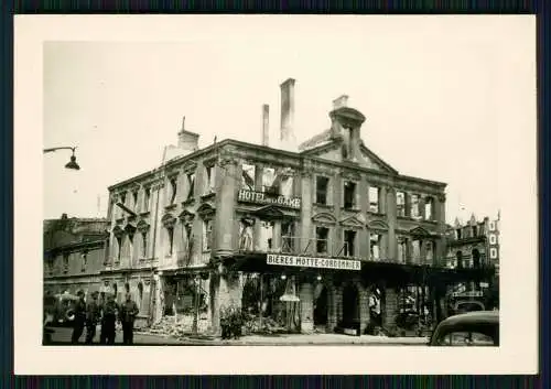 Foto Wehrmacht Kriegszerstörung Arras Pas de Calais Hotel de la Gare 1940