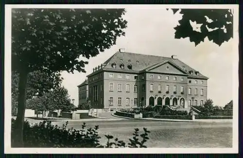 Foto AK Leuna an der Saale Feierabendhaus 1940 gelaufen Deutsche Meisterschaften