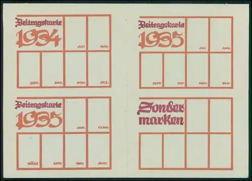 Mitglieds-Ausweis Katholischer Jungmänner Georgsmarienhütte Malbergen 1934-35