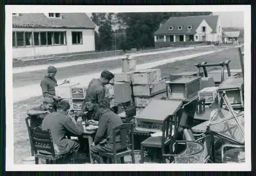 2x Foto Soldaten Wehrmacht Frankreich 1940 Text Stempel Geheim nicht zensiert