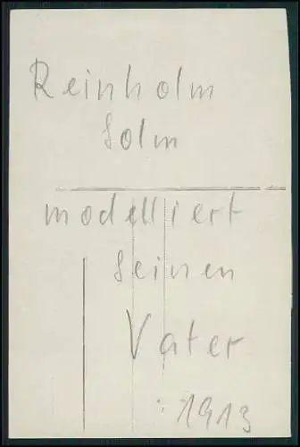 7x Foto Modellierer Reinhold Solms Berlin Steglitz-Zehlendorf bei d. Arbeit 1913