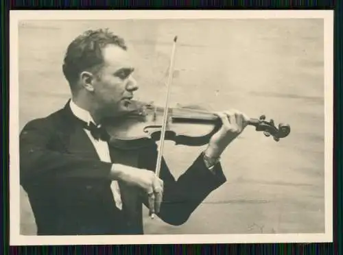 3x Foto Portrait Mann mit Violine Geige Bogen Streichinstrument Stradivari 1939