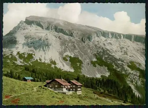 Foto AK Hirschegg Mittelberg Kleinwalsertal Vorarlberg, Schwarzwasserhütte