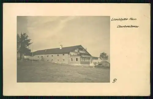 Foto AK Oberbreitenau Bischofsmais Niederbayern, Landshuter Haus, 1934 gelaufen