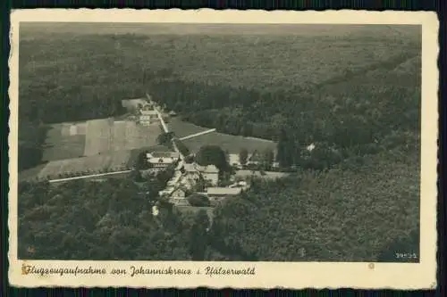 Foto AK Johanniskreuz Trippstadt Pfalz Gasthaus Luftbild Waldhotel Kaiserlautern