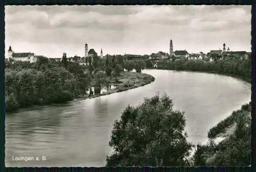 2x Foto AK Lauingen an der Donau Schwäbische Alb, Rathaus mit Schimmelturm