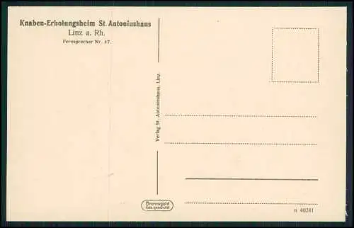 AK Linz am Rhein, Knaben-Erholungsheim St. Antoniushaus Kaiserberg Spielplätze