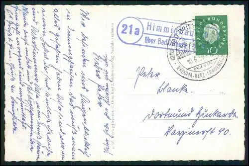 2x AK Himmighausen Nieheim Westfalen Landpost-Stempel über Bad Driburg gelaufen