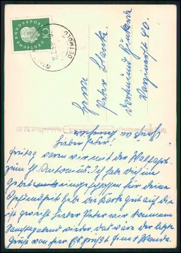 2x AK Himmighausen Nieheim Westfalen Landpost-Stempel über Bad Driburg gelaufen