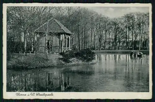 AK Herne im Ruhrgebiet, Westfalen, Stadtpark 1940 Feldpost gelaufen