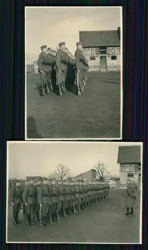 6x Foto Kaserne Soldaten Wehrmacht Neckar-Odenwald Franken Nord Württemberg ?