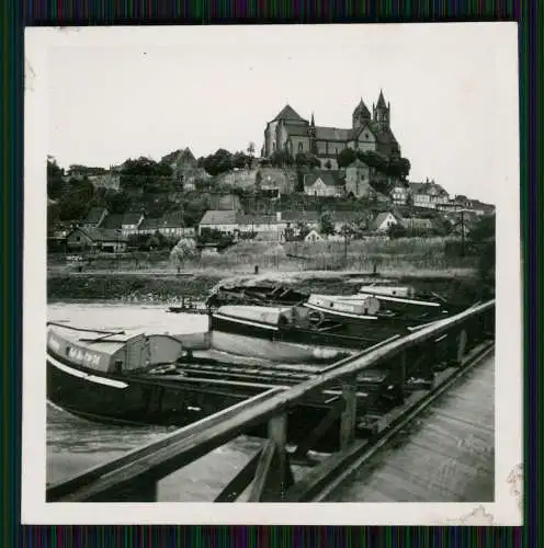 8x Foto Breisach Rhein Schiffbrücke Vormarsch Wehrmacht Elsass Haut Rhin 1940-41