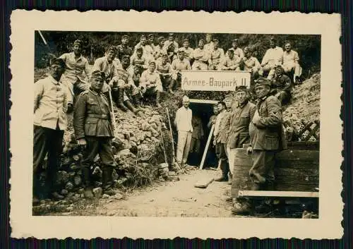 13x Foto Soldaten der Wehrmacht Bautrupp Armee Baupark II uvm. im Einsatz 1941