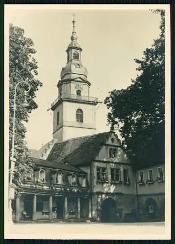 3x Foto Erbach im Odenwald Hessen, Schlossplatz, Rathaus, Kirche 1939