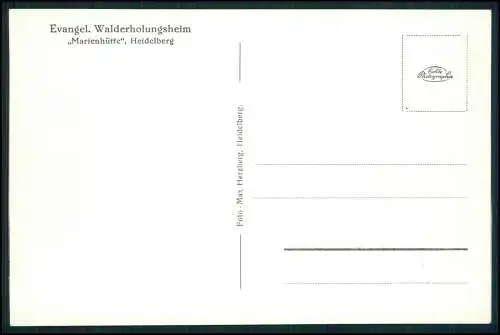 Foto 15x10 cm Heidelberg Neckar Walderholungsheim für Kinder Marienhütte 1939