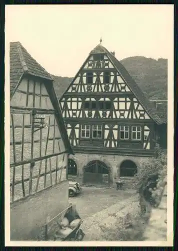 3x Foto Dörrenbach Rheinland Pfalz Fachwerkhäuser Rathaus Treppe an Kirche 1936