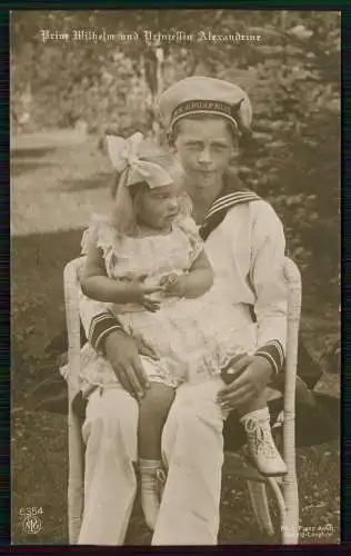 10x AK Militär Adel Monarchie Kaiserzeit 1. WK Kaiser Prinzessinnen Prinzen uvm.
