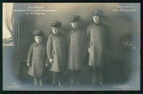 10x AK Militär Adel Monarchie Kaiserzeit 1. WK Kaiser Prinzessinnen Prinzen uvm.