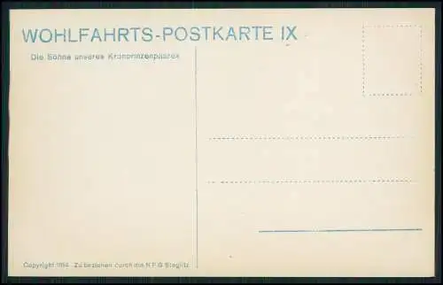 10x AK Militär Adel Monarchie Kaiserzeit 1. WK Kaiser Prinzessinnen Prinzen uvm.