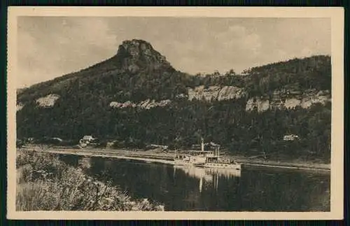 3x AK Königstein Elbe Sächs. Schweiz, Panorama, Festung Königstein Salondampfer