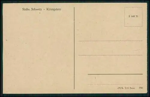 3x AK Königstein Elbe Sächs. Schweiz, Panorama, Festung Königstein Salondampfer