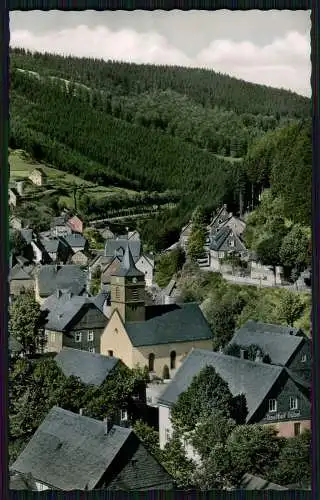 4x Foto AK Willingen Waldeck Upland Hessen Blick Dorf mit Kirche und Umgebung