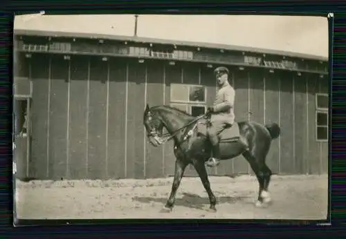 7x Foto 1. WK Soldat mit Pferd Springreiten über Hürden und Besen 1917-18