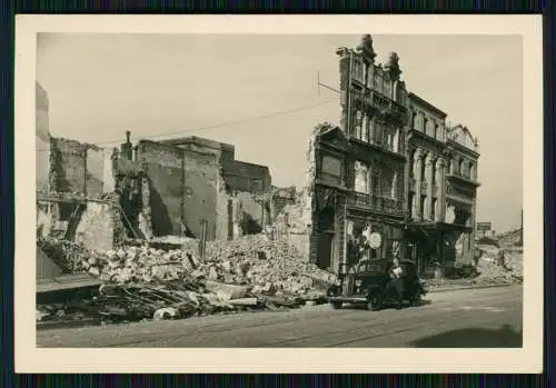 7x Foto Vormarsch Wehrmacht Kriegszerstörungen Belgien Frankreich 1940-41