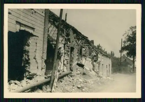 7x Foto Vormarsch Wehrmacht Kriegszerstörungen Belgien Frankreich 1940-41