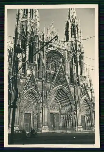 2x Foto Rouen Seine Maritime, Aviation, Kirche St. Ouen, 1941